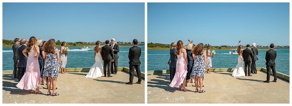 boat dock waterfront wedding wilmington nc
