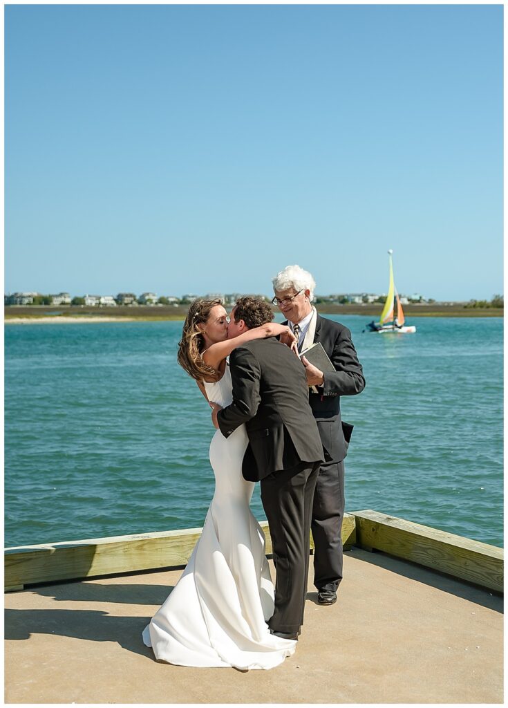 boat dock waterfront wedding wilmington nc sailboat